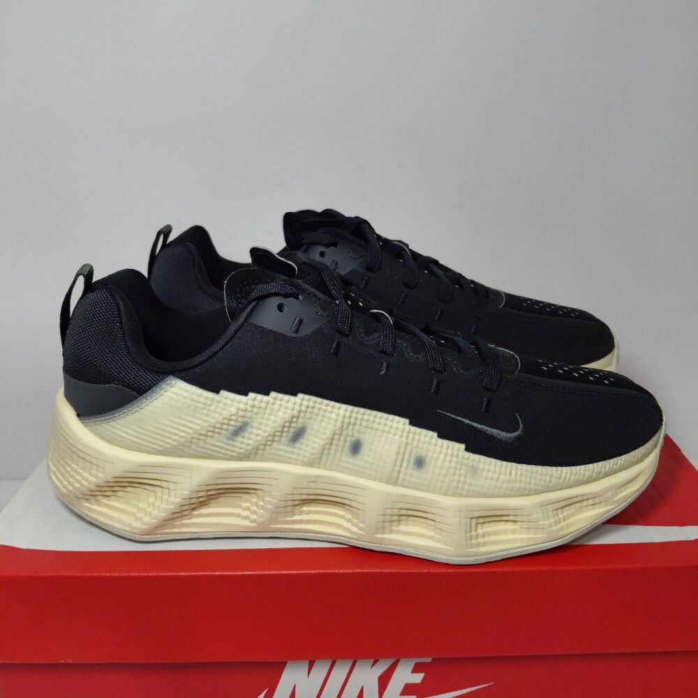 Nike Ava Rover Sneakers Black/Beige Lace-Up Athletic Shoes 7Y Womens 8.5